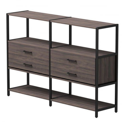 Набор стеллажных систем Everprof EVO №2 Дуб Пасадена Черный_0