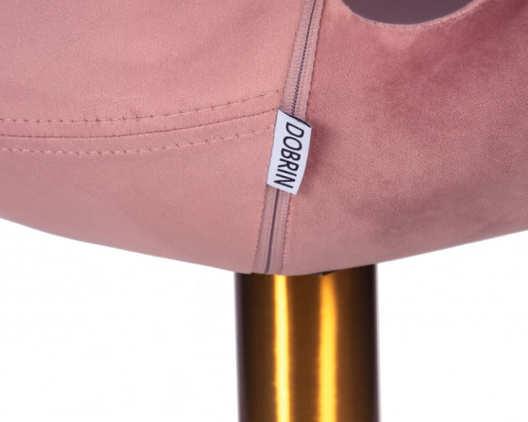 Кресло дизайнерское DOBRIN SWAN (розовый велюр BLUVEL52)_8