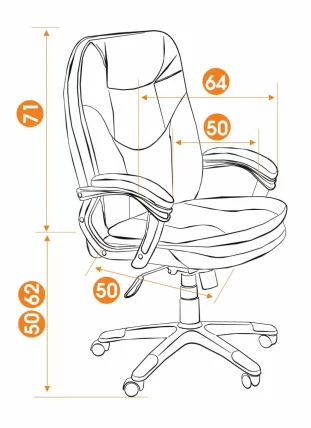 Кресло руководителя COMFORT черный 36-6_3