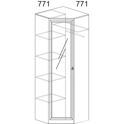 Шкаф Инна 621 денвер светлый_2