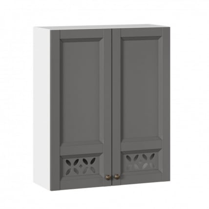 Шкаф кухонный 800 высокий Амели-3 ЛД 299.460.000.049 Белый Оникс серый_0