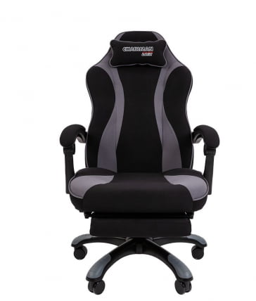 Кресло для геймеров CHAIRMAN GAME 35 Черный-св.серый_1