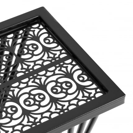 Кофейный стол Osteria/Остерия металл, черный, 25,5х25,5х59 см_4