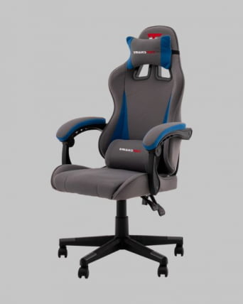 Кресло спортивное TopChairs Phantom серо-голубой_2