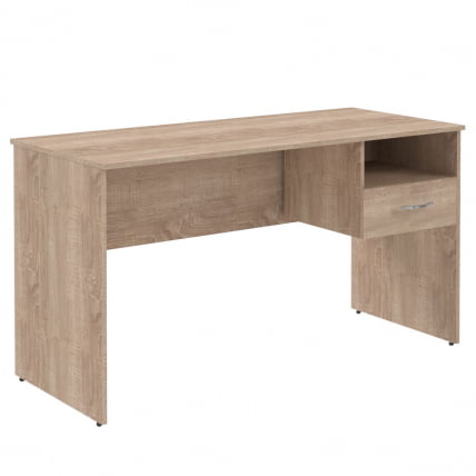 Стол письменный (S-1400) с правой подвесной тумбой Дуб Сонома Светлый_0