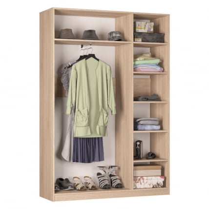 Шкаф распашный R-198х135х45-1-PO-M(Венге-ДМ)_1