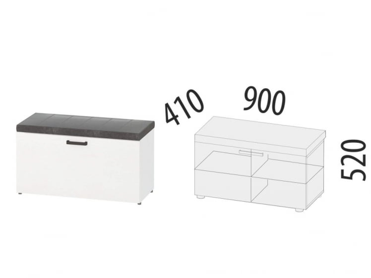 Банкетка Денвер 400.43_1