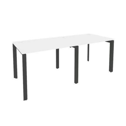 Рабочая станция на П-образном м/к ONIX O.MP-RS-2.1.8 Белый Бриллиант/Антрацит_0