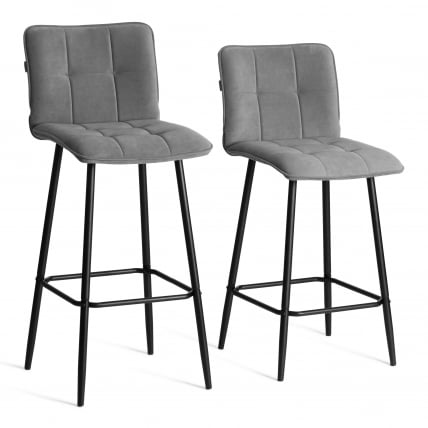 Барный стул Bari/Бари велюр, бежевый, 7, 45х56х110 см_13