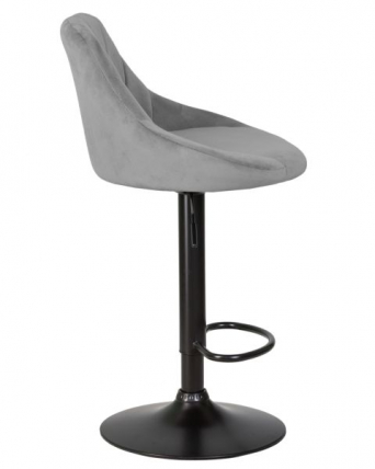 Стул барный DOBRIN LOGAN BLACK (серый велюр (MJ9-75)) 2 шт_6
