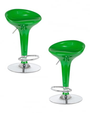 Стул барный ДОБРИН БОМБА (зеленый металлик) 2 шт / DOBRIN BOMBA_0