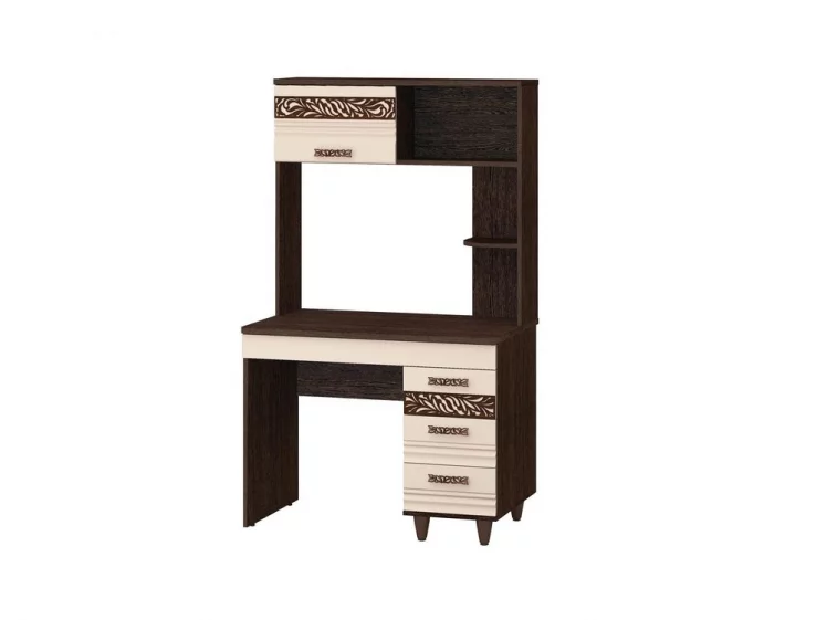 Надстройка для стола Катрин 92.27 Дуб венге Белый песок Браун вуд_1