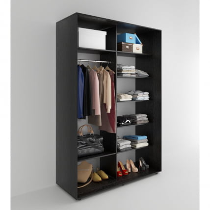 Шкаф-купе 2-х дверный Акцент-Дуэт КВ 1600х600 Венге_1