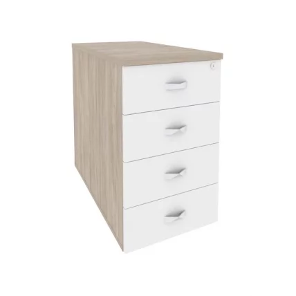 Тумба приставная / опорная ONIX O.TPO-1.8 Дуб Аттик/Белый_0