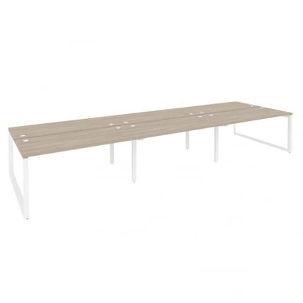 Рабочая станция на О-образном м/к ONIX O.MO-D.RS-6.4.7 Дуб Аттик/Белый_0