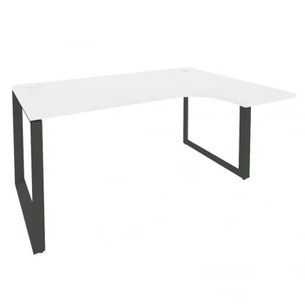 Стол эргономичный правый на О-образном м/к ONIX O.MO-SA-4R Белый Бриллиант/Антрацит_0