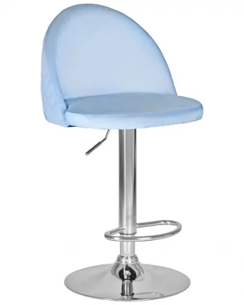 Стул барный DOBRIN MILANA Пудрово-голубой велюр MJ9-74_0