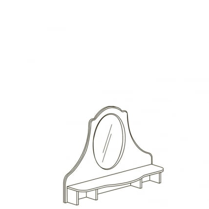 Надставка комода с зеркалом АЛИСА 557_1