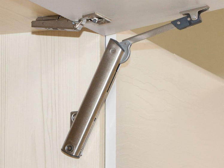 Шкаф-витрина кухонный (с системой плавного закрывания) Графит 74.08.2 Сосна Астрид-Ванил_4