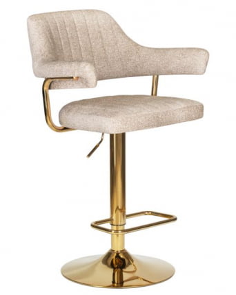 Стул барный ДОБРИН CХАРЛЙ ГОЛД (бежевый твид (ЛЕО26)) 2 шт / DOBRIN CHARLY GOLD (LEO26))_2