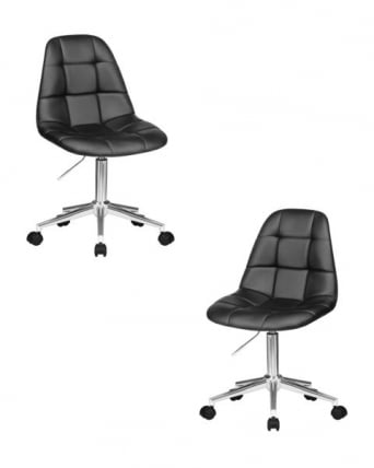 Офисное кресло для персонала ДОБРИН МОНТЙ (черный) 2 шт / DOBRIN MONTY_0