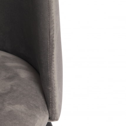 Стул MONRO (mod. 710) ткань/металл, 56х51х80 см, высота до сиденья 47 см, серый barkhat 26/черный_6