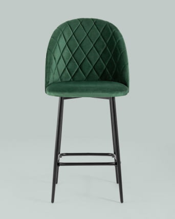 Стул полубарный Марсель ПЛ велюр Зеленый_7