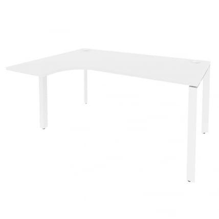 Стол эргономичный левый на П-образном м/к ONIX O.MP-SA-4L Белый Бриллиант_0
