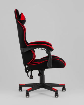 Кресло спортивное TopChairs Shadow ткань черно-красный_3