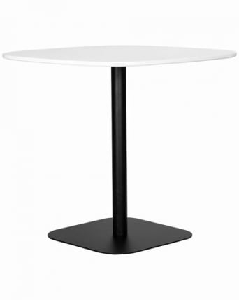 Стол обеденный ДОБРИН ОТИС (белая столешница, черное основание) / DOBRIN OTIS_4