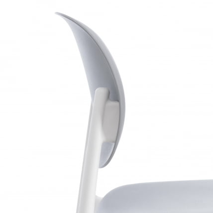 Стул ADORE (mod. XRB-1025) пластик, серый / белый (grey / white), 41 х 53 х 81,5 см_8