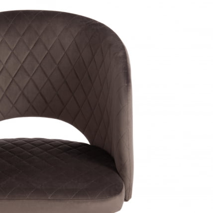 Кресло WIND (mod. 717) ткань/металл, 55х55х80 см, высота до сиденья 48 см, темно-серый barkhat 14/черный_5