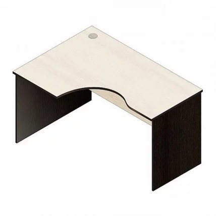 Стол компьютерный угловой Р.СКУ-14 (левый) дуб молочный_0