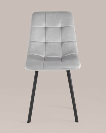 Стул Чиллй велюр Серебристый / Chilly_7
