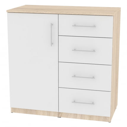 Комод Калисто(K17)923х902х468ручкарейлинг160мм(ДСС-Белый)_0