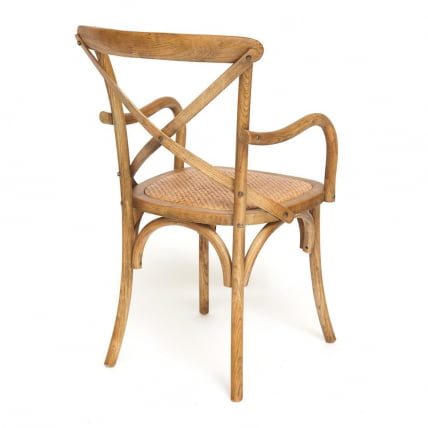 Стул с подлокотниками CROSS (mod.CB2008) дерево береза, 91х55х52см, Груша (№3)_1