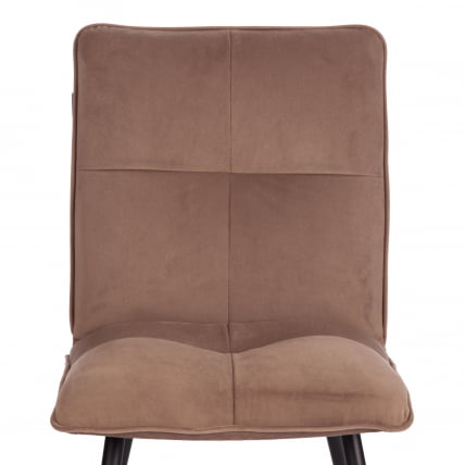 Стул обеденный Sweet велюр, 46х55х88, бежевый/черный, (Porsche 5)_5