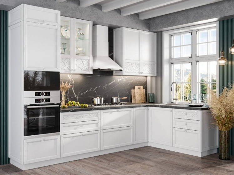 Шкаф кухонный угловой 600 Джулия ЛД 284.610.000.032 Белый_2