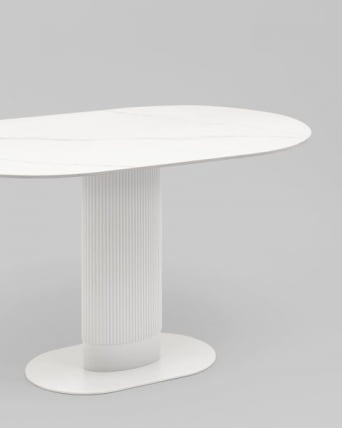 Стол обеденный Mystery 130х80 см белый керамика_5