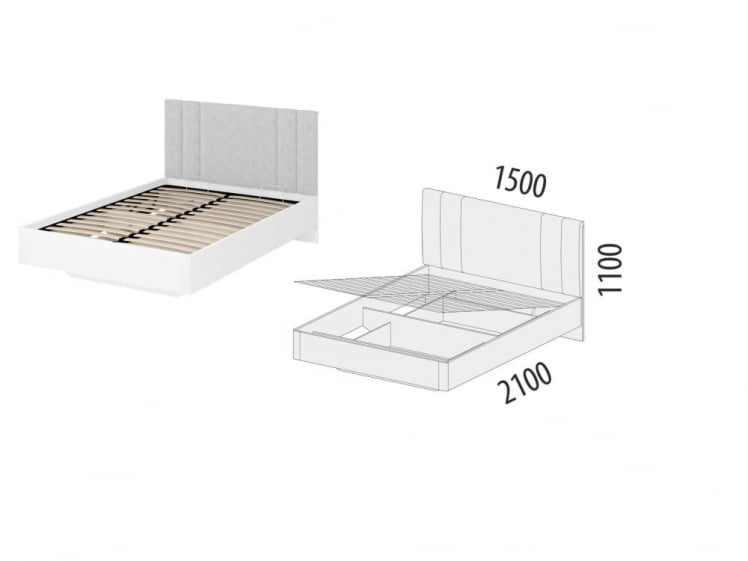 Кровать с подъемным механизмом Николь 901.31_4