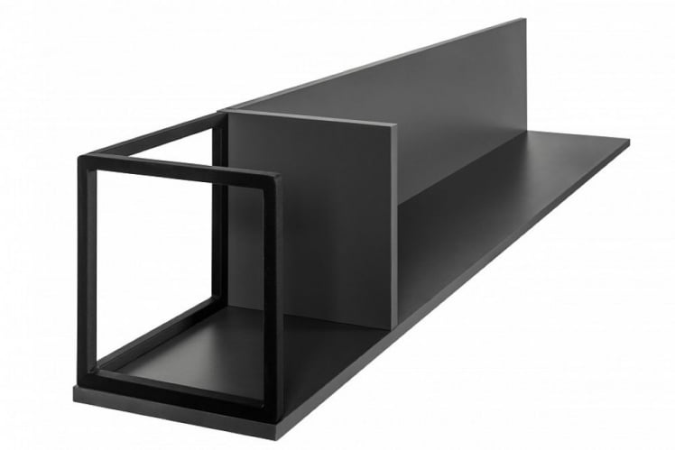 Полка навесная City большая графит_4