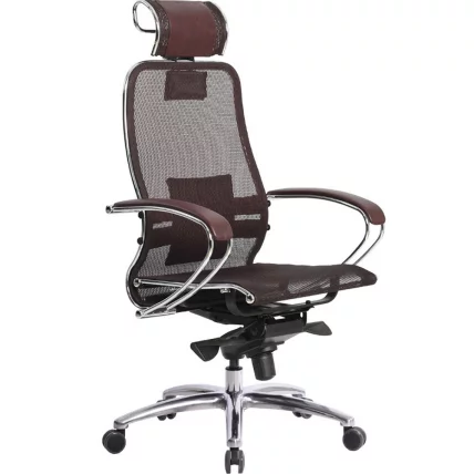 Кресло руководителя Samurai S-2.04 Темно-бордовое_0