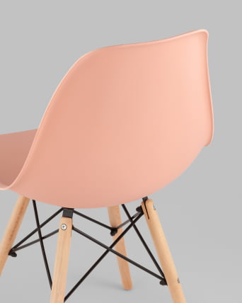 Стул Eames Style DSW персиковый 4 шт. комплект (разборный каркас)_3