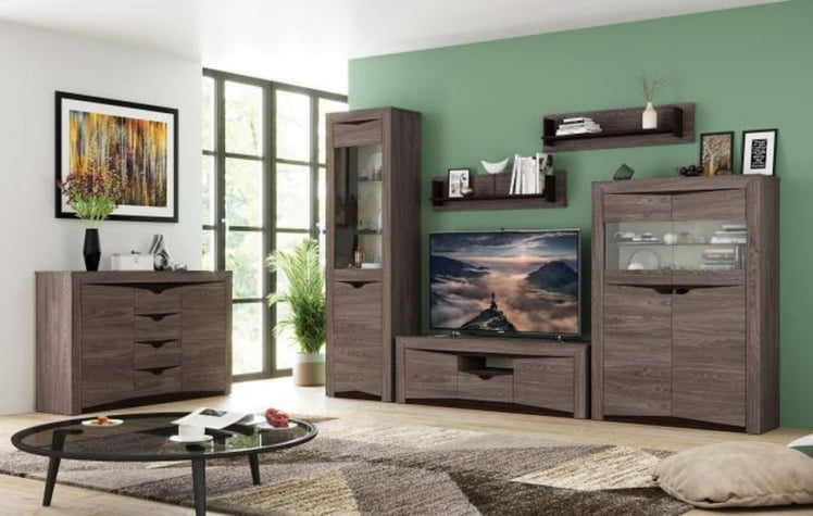 Стол письменный Лючия 33.23 Ясень анкор темный Венге_2