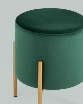 Пуф Кейси велюр Зеленый_4
