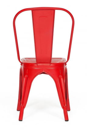 Стул LOFT CHAIR (mod. 012) металл, 45*35*85см, красный/red vintage_3