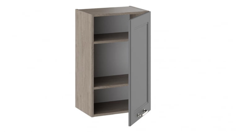 Шкаф навесной Одри В_72-45_1ДР Дуб Сонома трюфель/Серый шелк_1