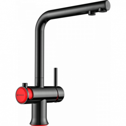 Смеситель Omoikiri Hotaru-R Латунь/Вороненая Сталь/Красный_0