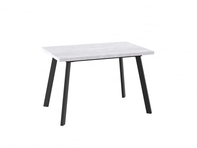 Стол раздвижной BORG-120 ЛДСП Серый Сланец, металл Черный_0