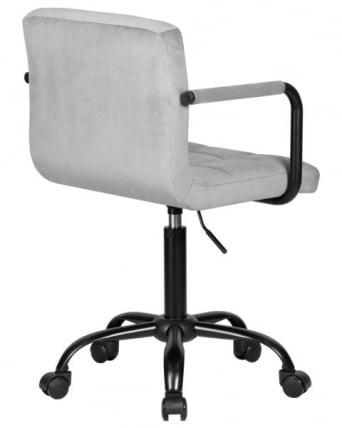 Офисное кресло для персонала ДОБРИН ТЕРРЙ БЛАCК (серый велюр (МДЖ9-75)) 2 шт / DOBRIN TERRY BLACK (MJ9-75))_5